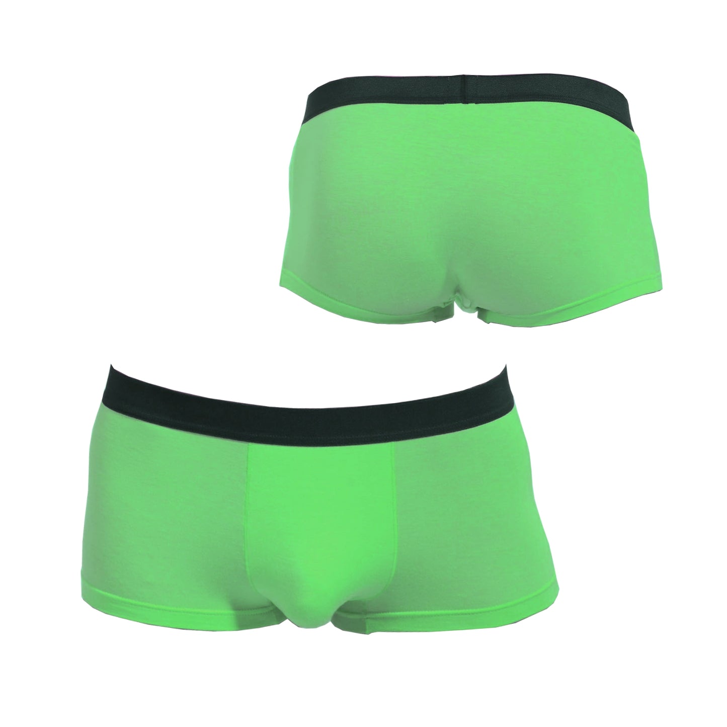 Herren Boxershort Grün Slip Mankini Unifarben Männer Unterhose Panty C-String Wäsche Größe M/L