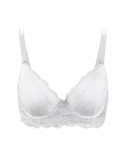 T-Shirt-BH Spitze Schalen BH Damen Klassisch Push Up Dessous Bügel - B4041