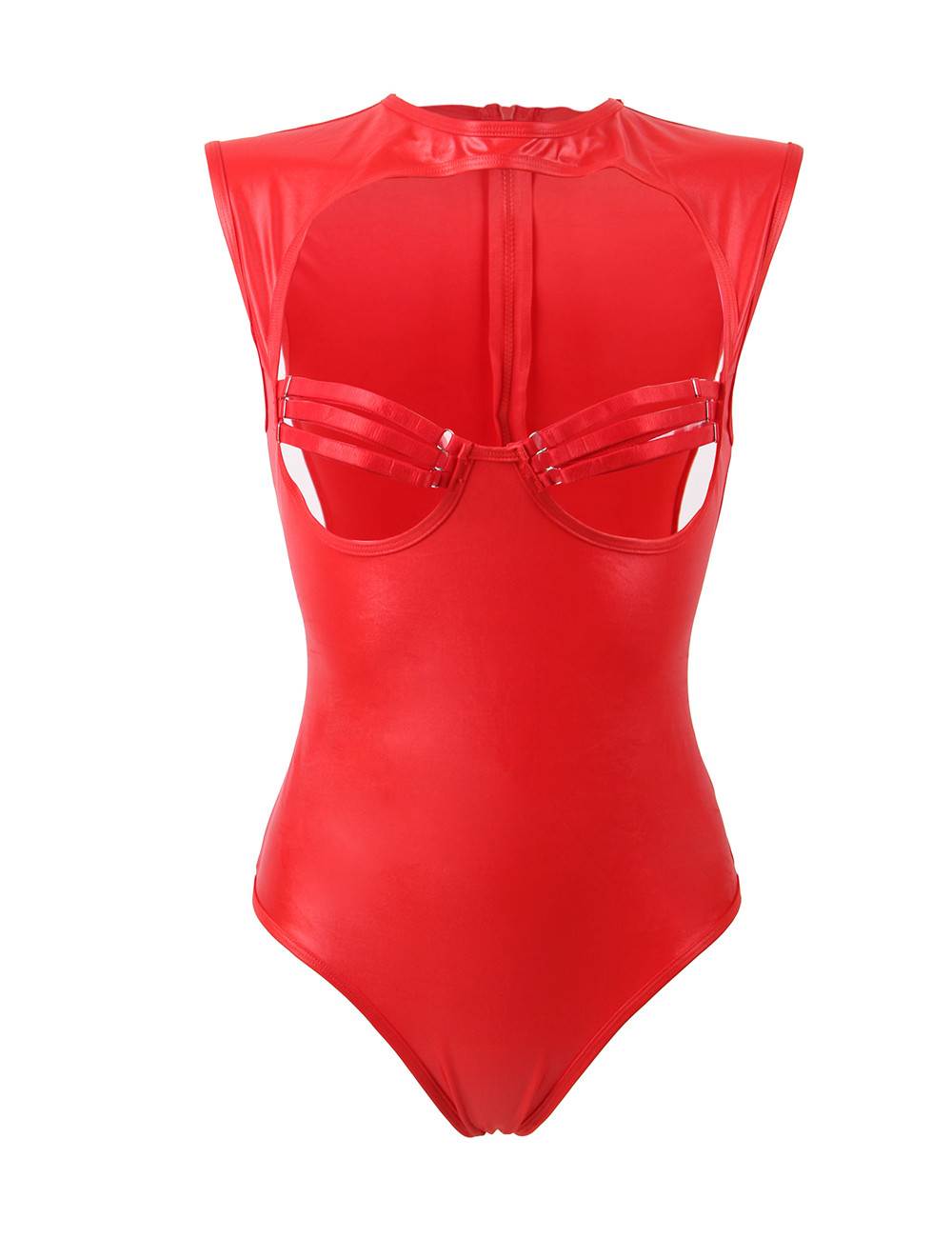 Wetlook Body Dessous PVC Offen Transparent Diva Nachtwäsche S/XL - R80618