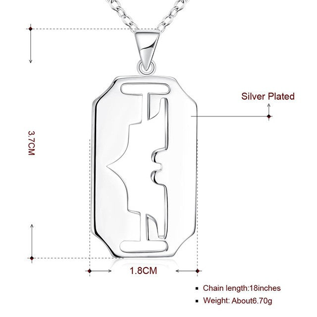 Silber Batman Dog Tag Massive Halskette Unisex Anhänger Ø 37mm