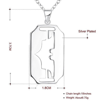 Silber Batman Dog Tag Massive Halskette Unisex Anhänger Ø 37mm