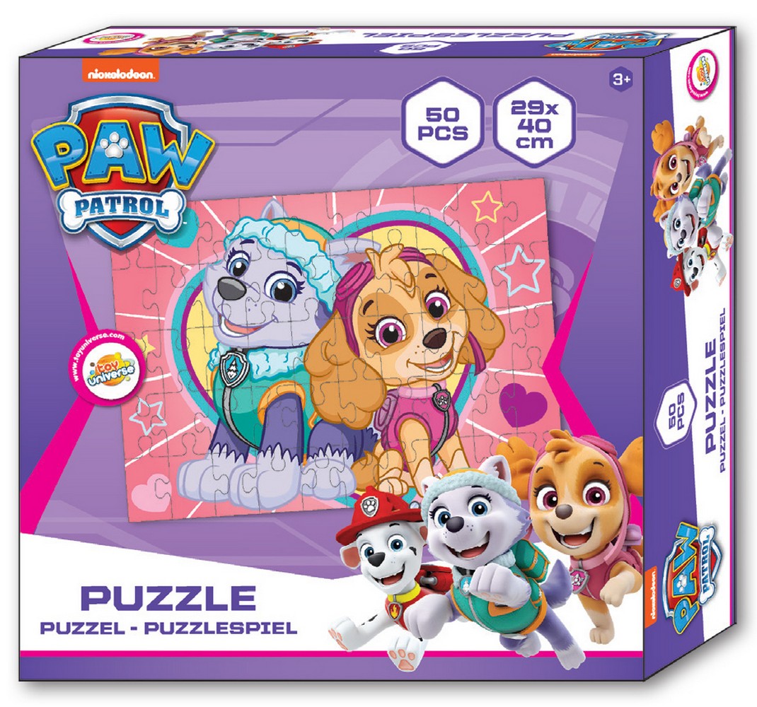 Lau Fashion Paw Patrol Love Liebe Skye Everest Kinderpuzzle 50 Teile Kinder ab 3 Jahre