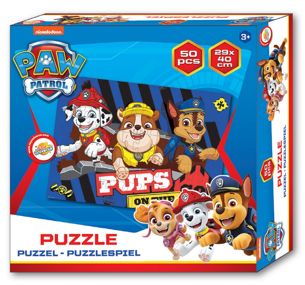 Lau Fashion Paw Patrol "Pups On The Go" Kinderpuzzle 50 Teile Kinder ab 3 Jahre