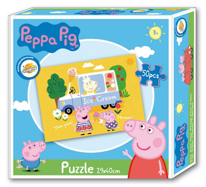 Kinderpuzzle Peppa Wutz Pig ICE CREAM Eismann 50 Teile für Kinder ab 3 Jahre