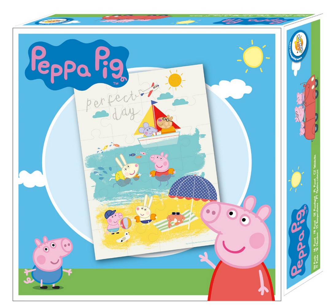 Kinderpuzzle Peppa Wutz Pig Strand Party 24 Teile für Kinder ab 3 Jahre