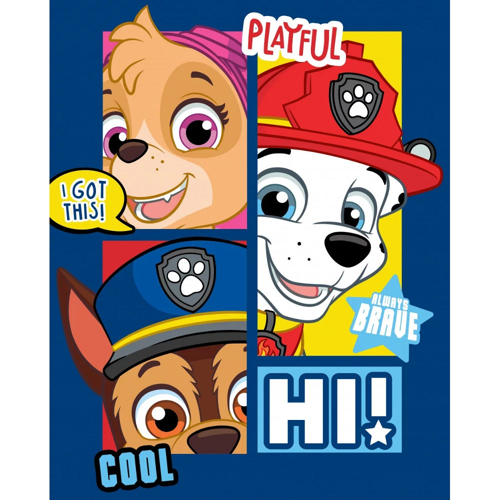 Lau Fashion Paw Patrol Fleecedecke Kinder Serie Warm Kuscheldecke Chase Skye 140 x 100cm