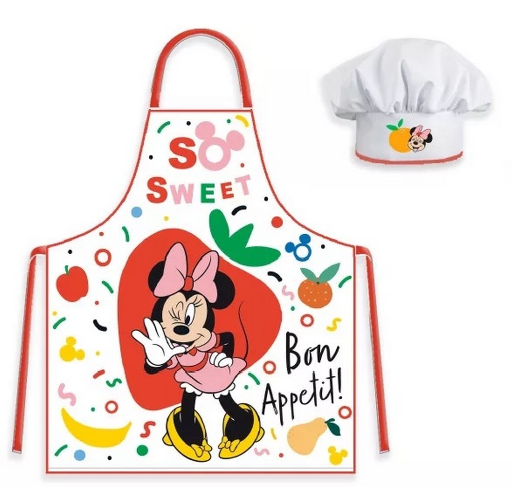 Lau Fashion Disney Minnie Maus Kochschürze Backen Kinder Kindergarten Schule Backset