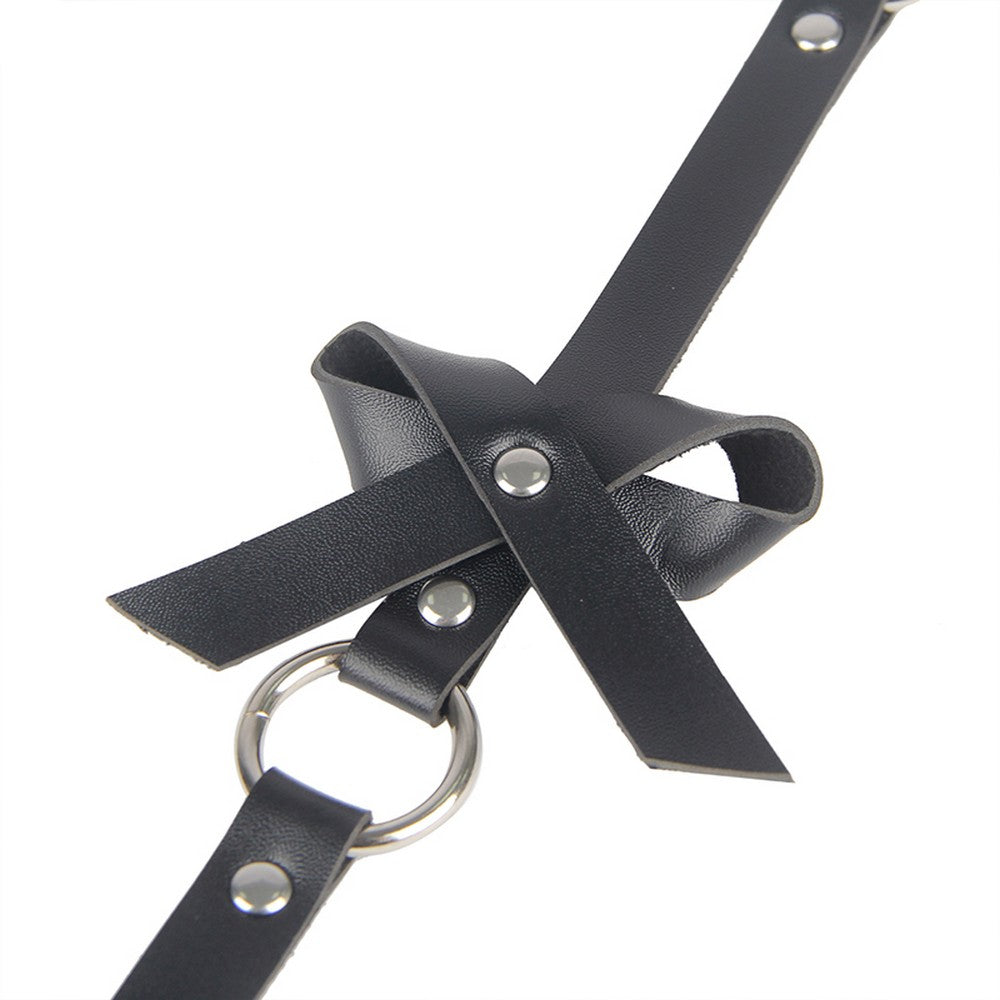 Leder Strapshalter Harness Bondage SM BDSM Gothic Band Unterwäsche S/M/L