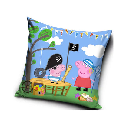 Peppa Wutz Kopfkissenbezug Kissenbezug Kissenhülle Kinder Bett Sofa Logo 40x40cm