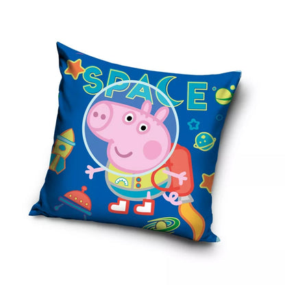 Peppa Wutz Kopfkissenbezug Kissenbezug Kissenhülle Kinder Bett Sofa Logo 40x40cm