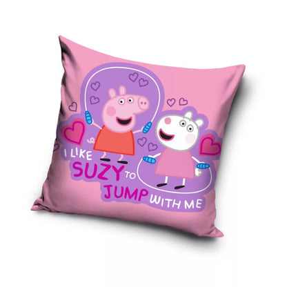 Peppa Wutz Kopfkissenbezug Kissenbezug Kissenhülle Kinder Bett Sofa Logo 40x40cm