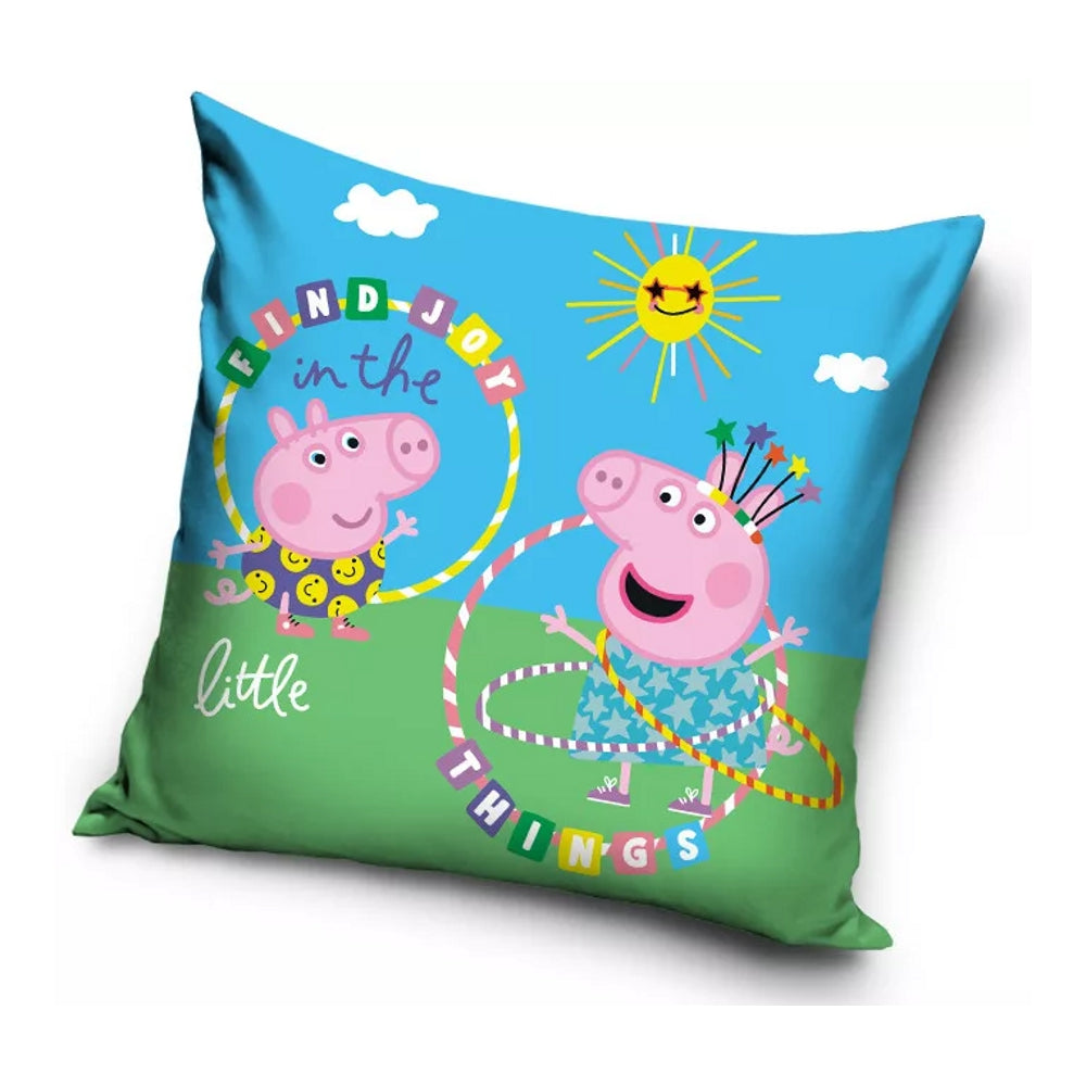 Peppa Wutz Kopfkissenbezug Kissenbezug Kissenhülle Kinder Bett Sofa Logo 40x40cm