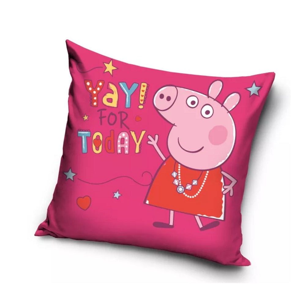 Peppa Wutz Kopfkissenbezug Kissenbezug Kissenhülle Kinder Bett Sofa Logo 40x40cm