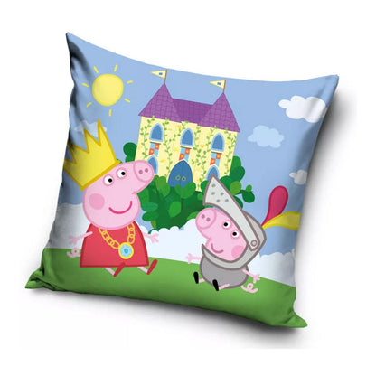 Peppa Wutz Kopfkissenbezug Kissenbezug Kissenhülle Kinder Bett Sofa Logo 40x40cm