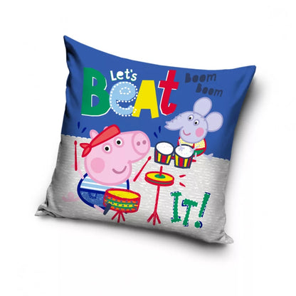 Peppa Wutz Kopfkissenbezug Kissenbezug Kissenhülle Kinder Bett Sofa Logo 40x40cm