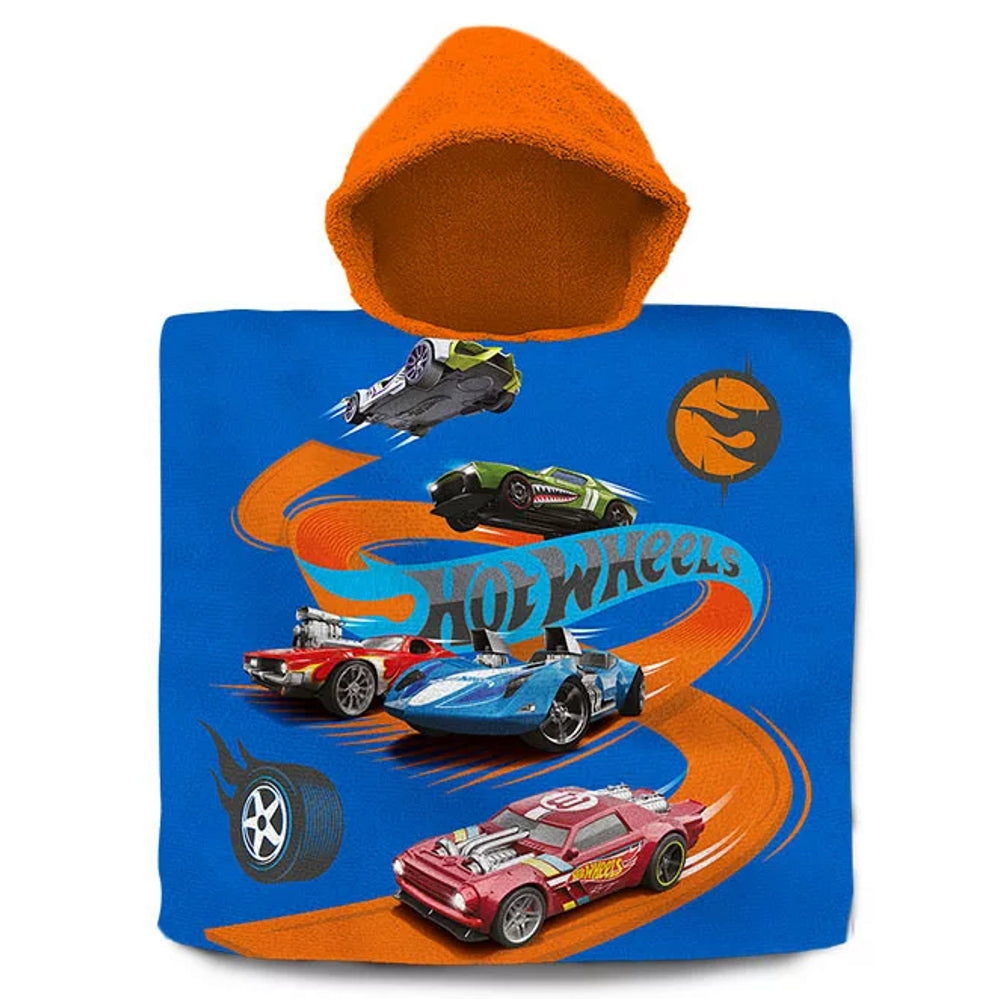 Hot Wheels Kapuzen Poncho Kinder Badetuch Stunt Auto Bademantel Strandtuch