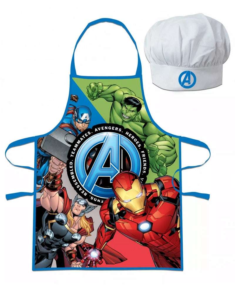 Lau Fashion Avengers Kinder Superheld Kochschürze Jungen Kindergarten Iron Schule Backset