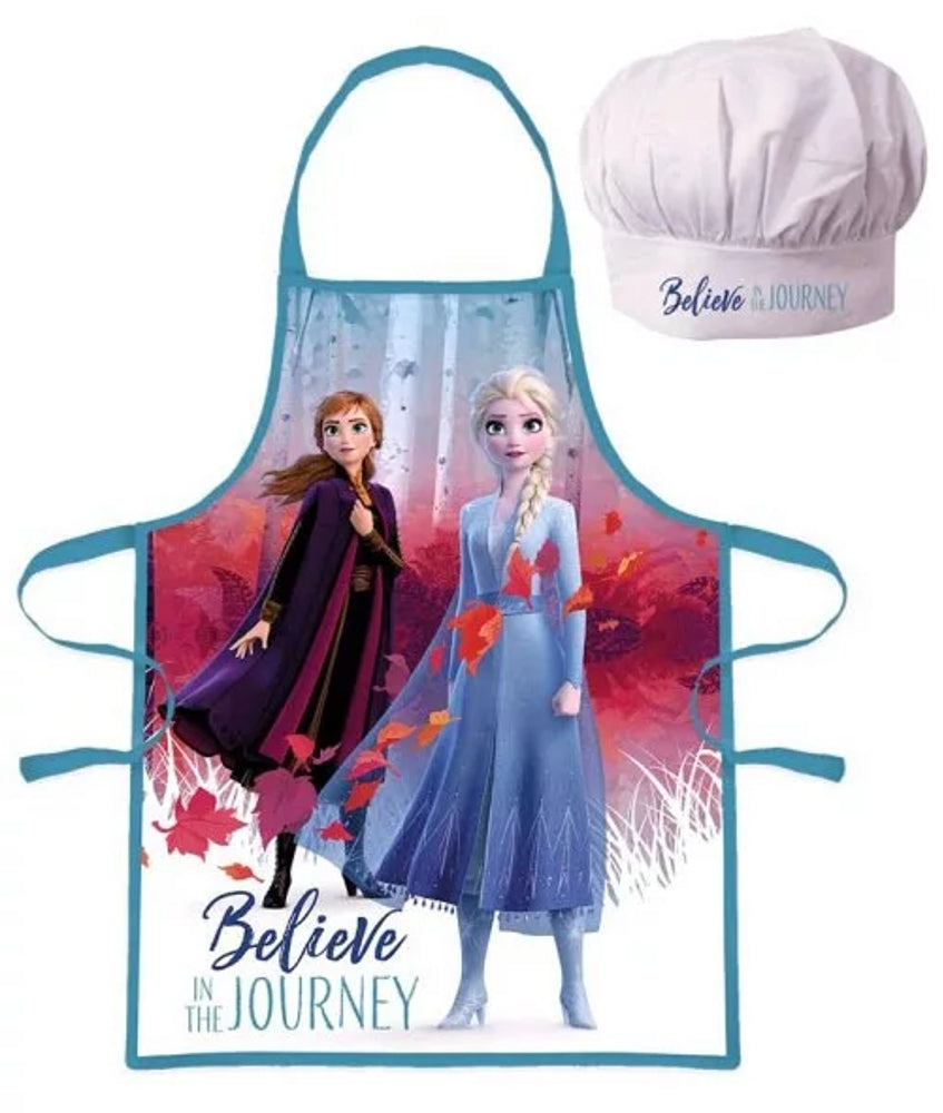 Lau Fashion Eiskönigin Elsa Frozen II Kinder Disney Kochschürze Mädchen Kindergarten Schule Backset