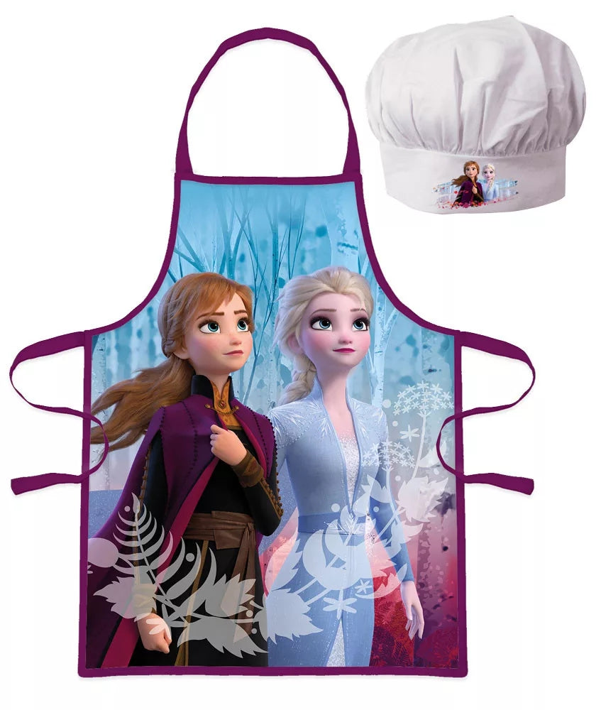 Lau Fashion Frozen II Kinder Kochschürze Anna Elsa Kindergarten Eiskönigin Schule Backset