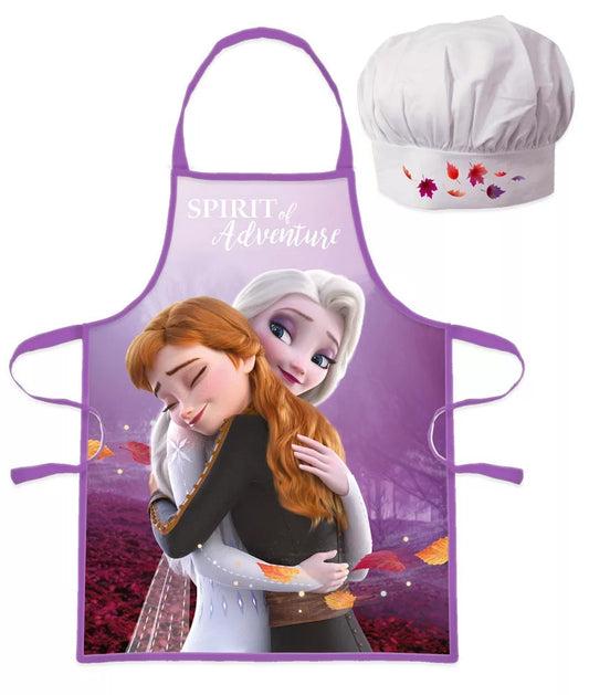 Eiskönigin Frozen II Kinder Kochschürze Anna Elsa Kindergarten Schule Backset