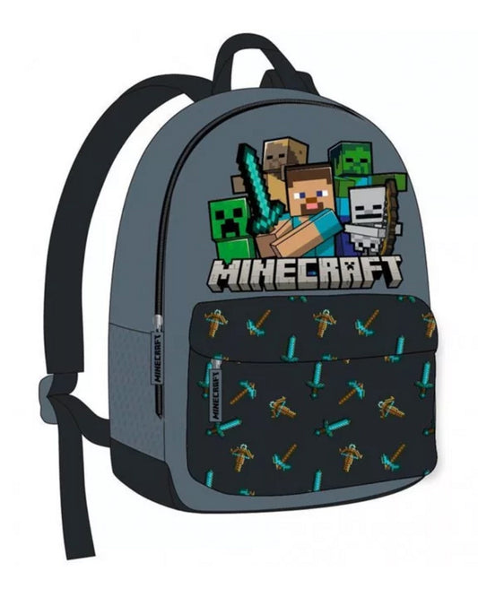 Minecraft Rucksack Kinder Jungen Kindergarten Tagesmutter Tasche 28cm