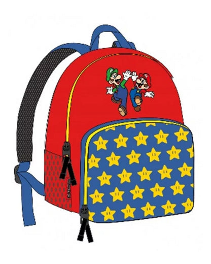 Super Mario Rucksack Kinder Jungen Kindergarten Tagesmutter Tasche 28cm