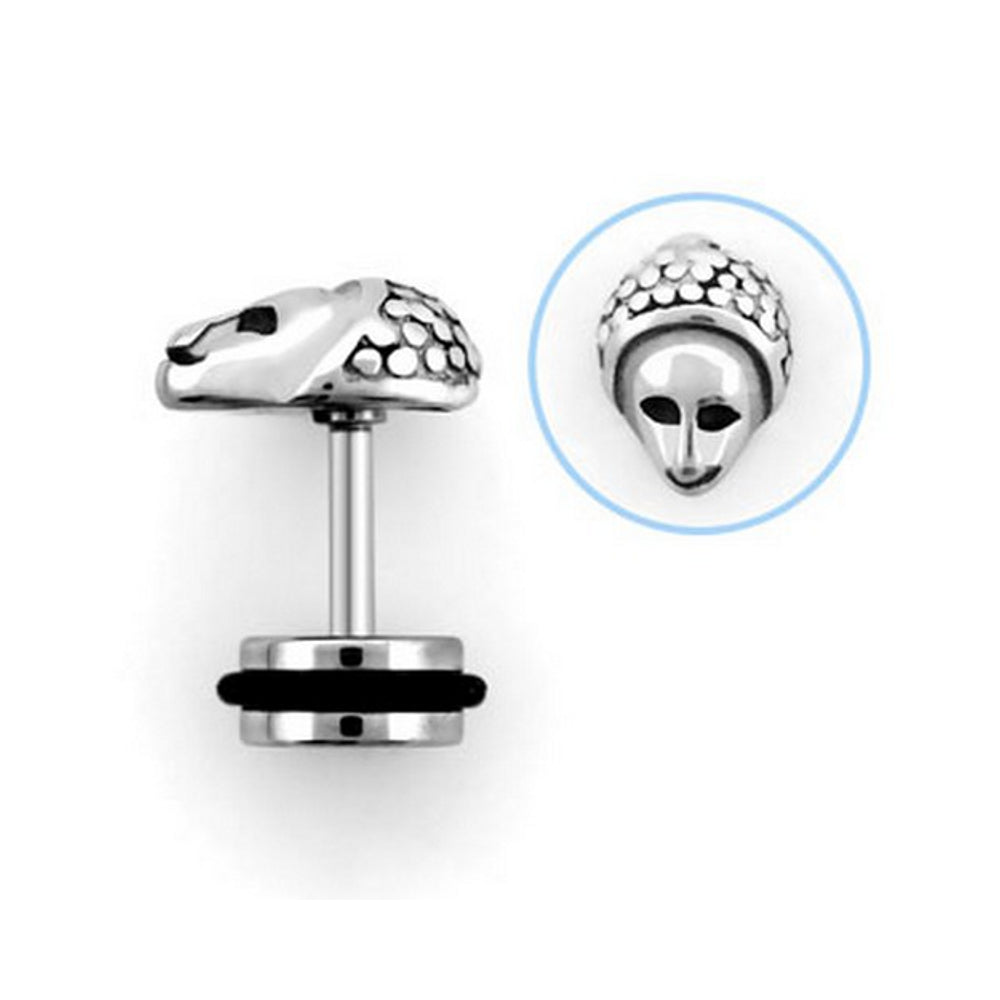 Lau Fashion 1 Paar Alien Fake Plug Außerirdische Ohrstecker Rocker Ohrring Piercing 6mm