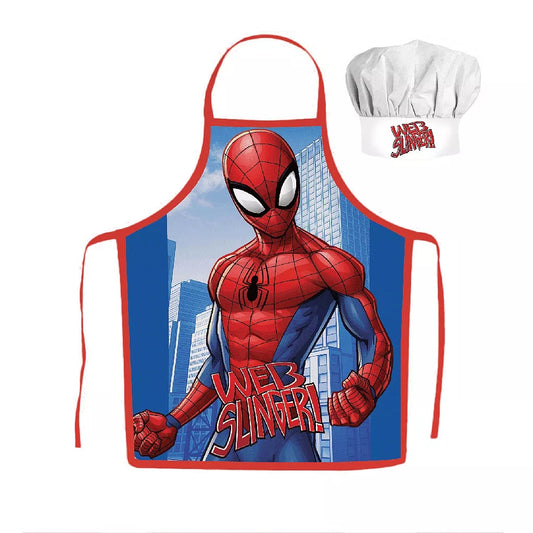 Spiderman Web Slinger Kochschürze Kinder Malschürze Kindergarten Backset - JFK038383