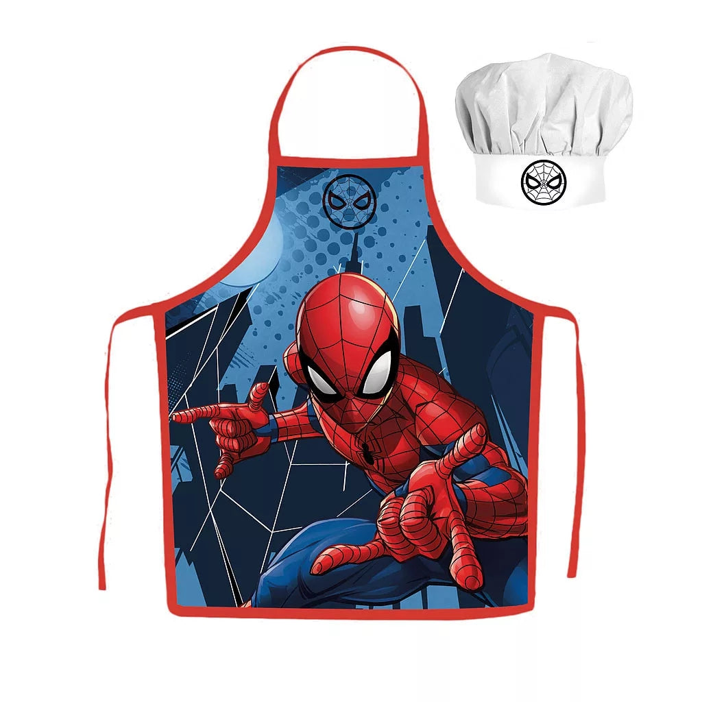 Spiderman Kochschürze Kinder Malen Schürze Kindergarten Backset - JFK038390