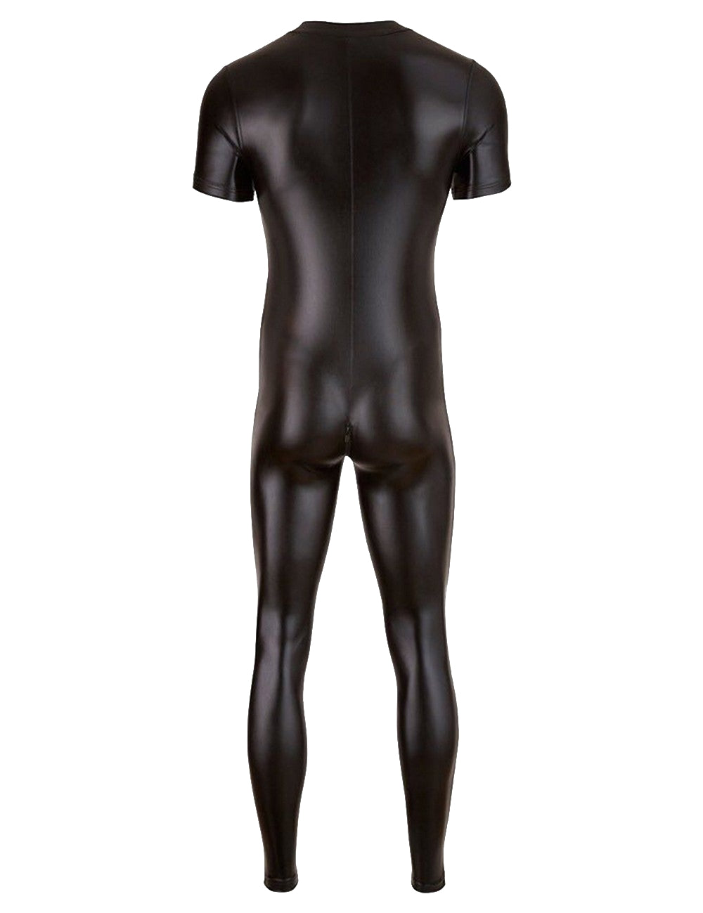 Herren Catsuit Wetlook Lack Leder Overall Komplett Anzug Dessous Body M/L/XL