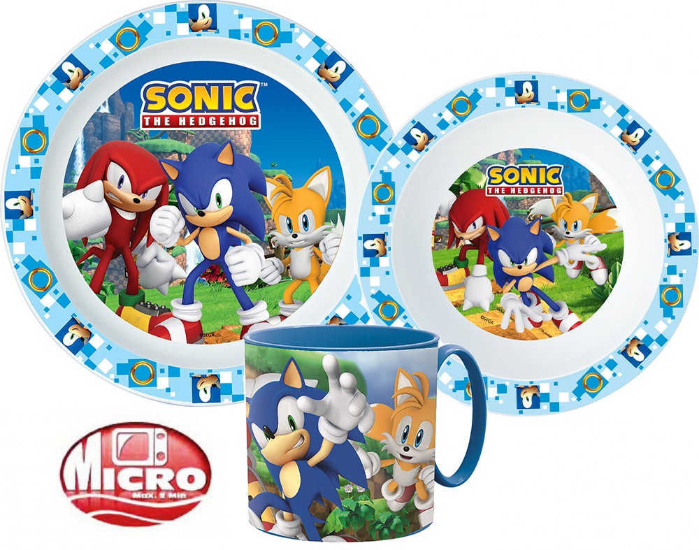 Sonic the Hedgehog Geschirrset Frühstück Kleinkind Besteckset Kindergarten