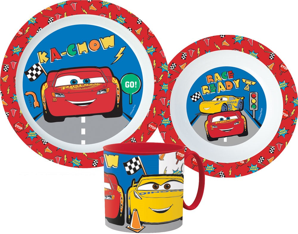 Lau Fashion Disney Cars Geschirrset Frühstück Kleinkind Besteckset Kindergarten Cartoon