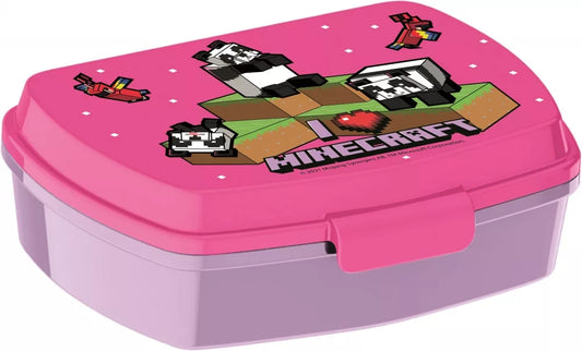 Stor Brotdose Brotbüchse Minecraft Sandwich Lunch Box Schule Kinder 16x12cm - STF47475