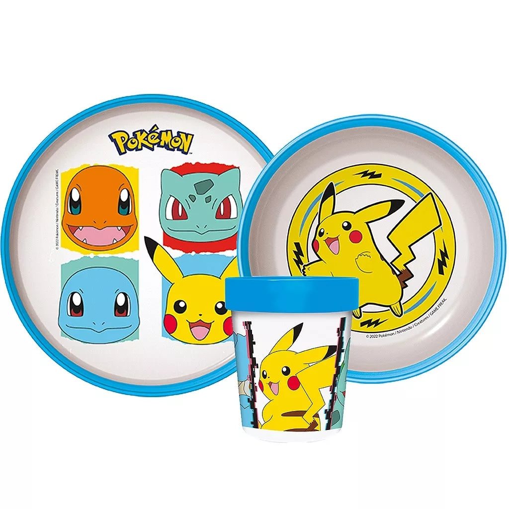 Pokemon Pikachu Geschirr Set Junge Kindergarten Rutschfest 260ml - STF66680