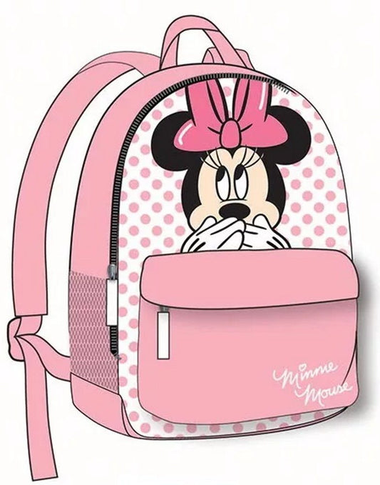 Disney Minnie Maus Rucksack Mädchen Rosa Kindergarten Tagesmutter Tasche 28cm