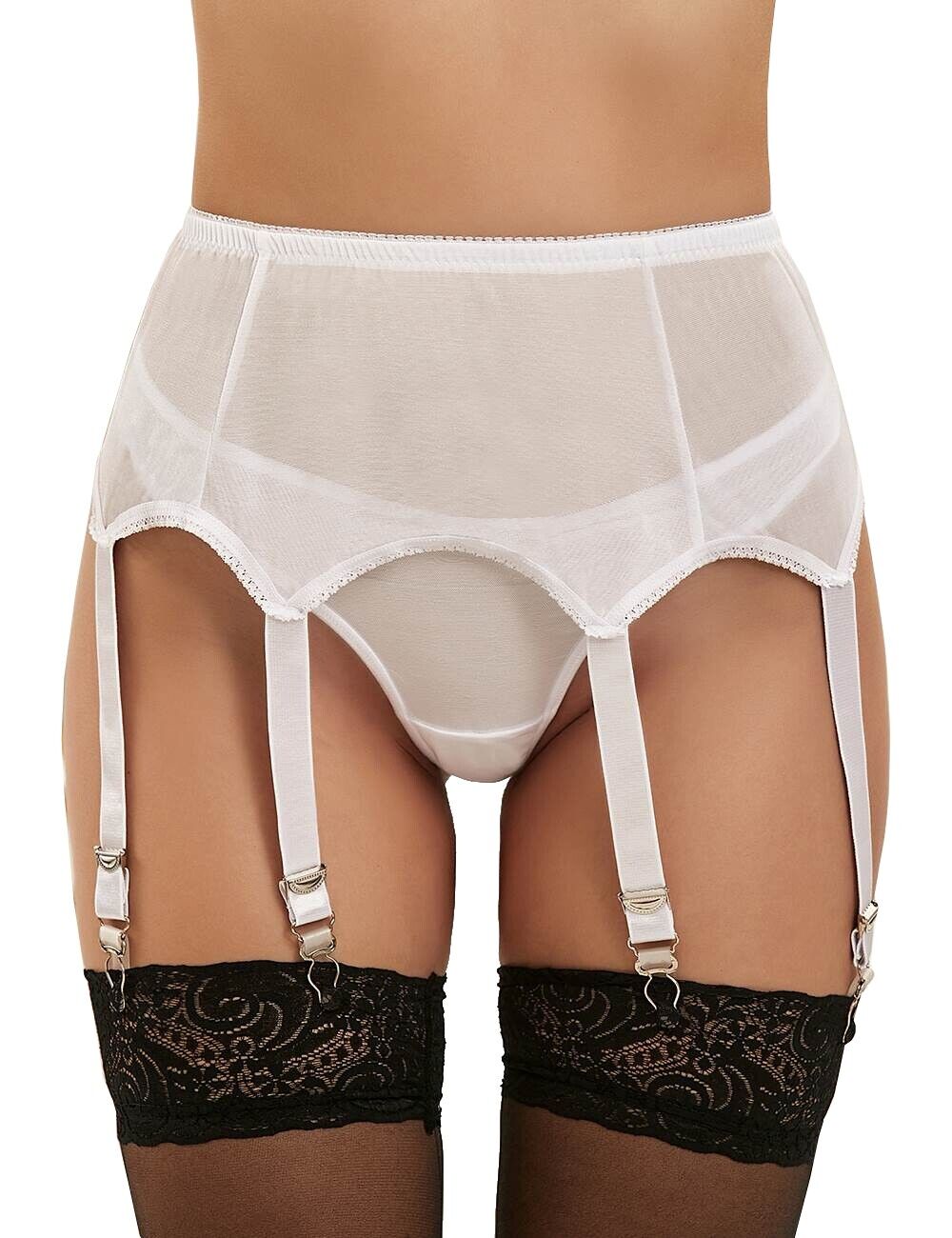 Strumpfhalter Unterwäsche Strapsgürtel Dessous Hüfthalter Strapse Tanga S M L XL - P5182